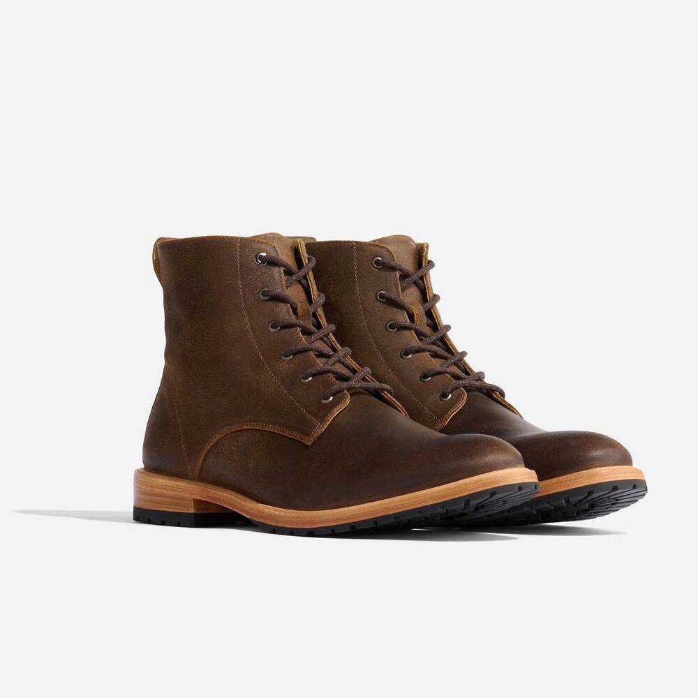 New Martin All Weather Boots waxed brown color